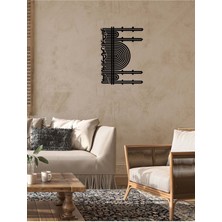 Artroya -Bismillahirrahmanirrahim Cami Motifli Islami Metal  Tablo - Islami Ev Dekorasyonu -  Dini Duvar Tabloları - 70 X 50 - Cm - Sıyah-Islm-056