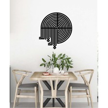 Artroya -La Ilahe Illallah Islami Metal  Tablo - Islami Ev Dekorasyonu -  Dini Duvar Tabloları - 60 X 65 - Cm - Sıyah-Islm-054