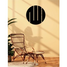 Artroya -Allah Islami Metal  Tablo - Islami Ev Dekorasyonu -  Dini Duvar Tabloları - 50 X 50 - Cm - Sıyah-Islm-020