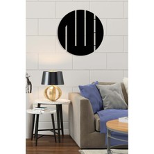Artroya -Allah Islami Metal  Tablo - Islami Ev Dekorasyonu -  Dini Duvar Tabloları - 50 X 50 - Cm - Sıyah-Islm-020