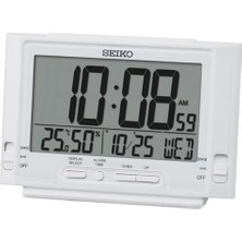 Seiko Clocks QHL095W Termometre ve Nemölçer Masa Saati