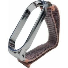 Mi7a Xiaomi Mi Band 5 Akıllı Bileklik Metal Çerçeveli Hasır Kordon