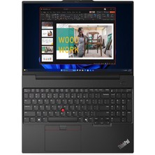 Lenovo Thinkpad E16 G2 Ultra 5-125U 24-Gbddr5 256 Gbssd Intel Graphics 16" Wuxga Windows 11 Home Taşınabilir Bilgisayar 21MA003MTX BT38