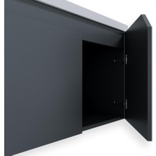 Teta Home Napoli 80 cm Mdf Banyo Dolabı Seti  Antrasit