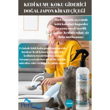 Pets Fav 2'li Set Kedi Tuvalet Eğitimi, Doğal Uzaklaştırıcı, Kedi Kumu ve Tuvaleti Koku Giderici Sprey