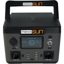 Mexxsun Power Station Taşınabilir Protatif Güç Istasyonu 540WH Lityum BATARYA,500 W Çıkış Gücü