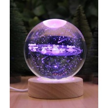 Güneş Sistemi Kristal Cam Küre