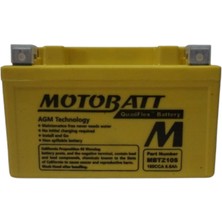 Motobatt Quadflex 4 Kutup 12V 8,6 Ah 190 Cca Akü MBTZ10S