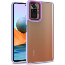 Başkenttekno Xiaomi Redmi Note 10 Pro Kılıf Kamera Çıkıntılı Arkası Şeffaf Köşeleri Parlak Renkli Işlemeli Flora Kapak