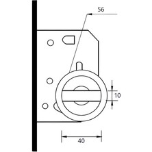 Soho Sl-01 Serisi Kayar Kapı Kilidi Seti Banyo Tipi (Wc)