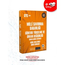 2024 GYS Milli Savunma Bakanlığı Görevde Yükselme ve Unvan Değişi