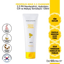 Bellflower 5.5 Ph Propolis İçeren Nazik Formüllü Nemlendirici, Yatıştırıcı Cilt ve Makyaj Temizleyici 120 ml