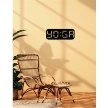 Artroya - Yoga Time Metal Duvar Tablosu - Ev Dekorasyon - Metal Duvar Yazısı - 50 X 23 - Cm -Siyah - Text-145