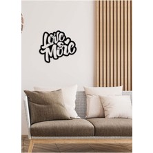 Artroya - Live Music Yazısı Metal Duvar Tablosu - Ev Dekorasyon - Metal Duvar Yazısı - 50 X 43 - Cm -Siyah - Text-099