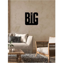 Artroya - Think Big Motivational Yazısı Metal Duvar Tablosu - Ev Dekorasyon - Metal Duvar Yazısı - 50 x 51 - cm -Siyah - TEXT-007