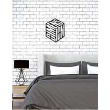 Artroya - Dimension Yazısı Metal Duvar Tablosu - Ev Dekorasyon - Metal Duvar Yazısı - 50 X 42 - Cm -Siyah - Text-147