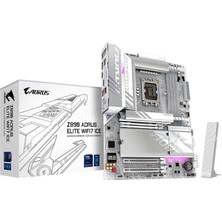 Gıgabyte Z890 A Elıte Wf7 Ice Atx Anakart, Intel Z890 Chipset, Ddr5 Bellek, Lga 1851 Soket Tipi