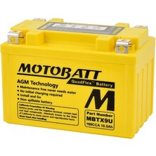 Motobatt Quadflex 4 Kutup 12V 10,5 Ah 160 Cca Akü MBTX9U