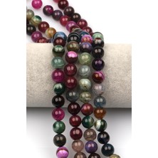 Alibaba Doğaltaş Madagaskar Akik Doğaltaş Dizi 10 mm Küre Kesim