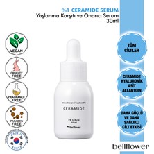 Bellflower %1 Seramid, Hyaluronik Asit ve Allantoin içeren Yaşlanma Karşıtı, Bariyer Onarıcı ve Nemlendirici Serum