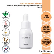 Bellflower %20 Saf C Vitamini Ve Ferulik Asit Içeren, Leke Ve Yaşlanma Karşıtı Aydınlatıcı Serum 30ml