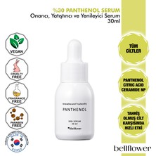 Bellflower %30 Panthenol ve Seramid içeren Bariyer Onarıcı, Yatıştırıcı, Yenileyici ve Nemlendirici  Serum