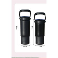 Lindsey Lucky Shop Taşınabilir El Tipi Tek Tuşla Açılan Kapak 316 Paslanmaz Çelik Yalıtım Fincanı Kahve Fincanı Büyük Kapasiteli Içme Fincanı 770ML/900ML (Yurt Dışından)