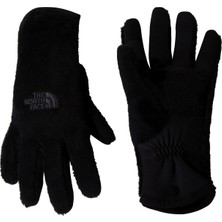 The North Face Kadın Osito Etip Eldiven Siyah Çift Katmanlı Fleece Kumaş ile Soğuk Hava Kullanımı