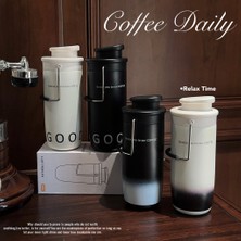 Lindsey Lucky Shop Büyük Kapasiteli Taşınabilir El Kahve Kupa / Içme Kupa 600ML, Sıcak Tutun (Yurt Dışından)