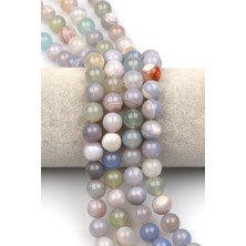 Alibaba Doğaltaş Madagaskar Akik Doğaltaş Dizi 10 mm Küre Kesim