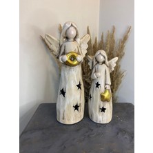 Gardenya Jumbo Melek Takım Mumluk & Dekoratif Obje ( 33 x 25 cm )