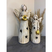 Gardenya Jumbo Melek Takım Mumluk & Dekoratif Obje ( 33 x 25 cm )