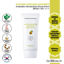 Bellflower Avokado Ve Centella Içeren Nemlendirici Güneş Kremi SPF50+ PA++++ 50ml