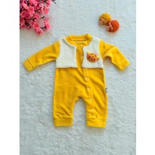 Malkoç Bebe Sarı Kadife Boleralı Bebek Tulum