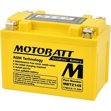 Motobatt Quadflex 4 Kutup 12V 11,5 Ah 190 cc Akü MBTZ14S