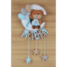 Renkli Hayallerim Metehan Isimli Aydede Ayıcık Bebek ve Hastane Odası Kapı Süsü