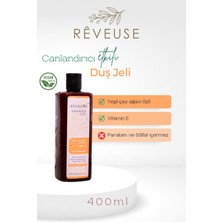 Reveuse Canlandırıcı Nemlendirici Besleyici Revitalizing Çay Ağacı Özü E Vitamin Duş Köpük Sabun Jel 400ml