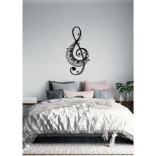 Artroya - Sol'un Gücü Metal Duvar Müzik  Tablosu - Ev Ofis Dekorasyonu - 80 x 40 - cm - Siyah - MÜZIK-047