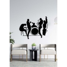 Artroya - Soul Of Jazz Metal Duvar Müzik  Tablosu - Ev Ofis Dekorasyonu - 70 x 55 - cm - Siyah - MÜZIK-050