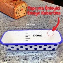 İnci Emaye 30/13 Emaye Baton Kek Ekmek Kalıbı 1,7lt Fırın, Pişirme, Pasta, Çeyiz,