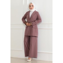 Moda Mihram Leopar Desenli Takım Taba 19218
