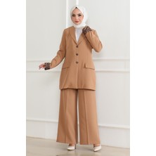 Moda Mihram Leopar Desenli Takım Taba 19218
