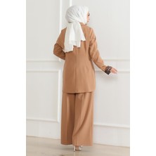 Moda Mihram Leopar Desenli Takım Taba 19218