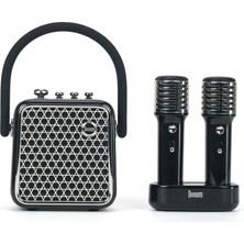 Divoom Songbird-Se Siyah Çift Mikrofonlu 18W Bluetooth Hoparlör