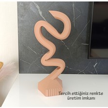 Minimalist Eğri Çizgi Sanatı – Modern Evler Için Geometrik ve Soyut Heykel