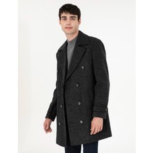 Pierre Cardin Erkek Füme Slim Fit Kaşe Kaban 50293272-VR058