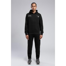 Lee Cooper Art Erkek Kapüşonlu Sweatshirt Siyah