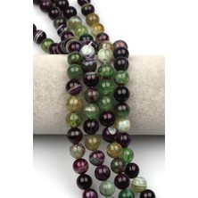 Alibaba Doğaltaş Madagaskar Akik Doğaltaş Dizi 10 mm Küre Kesim