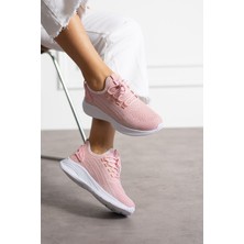 Pembe  Buz Unisex Yıkanabilir Rahat Hava Alabilen Kokusuz Triko Spor Ayakkabı Sneaker 015