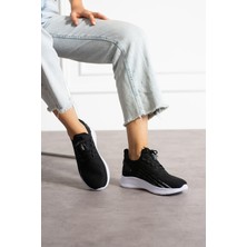 EN7 Siyah Beyaz Unisex Yıkanabilir Rahat Hava Alabilen Kokusuz Triko Spor Ayakkabı Sneaker 015